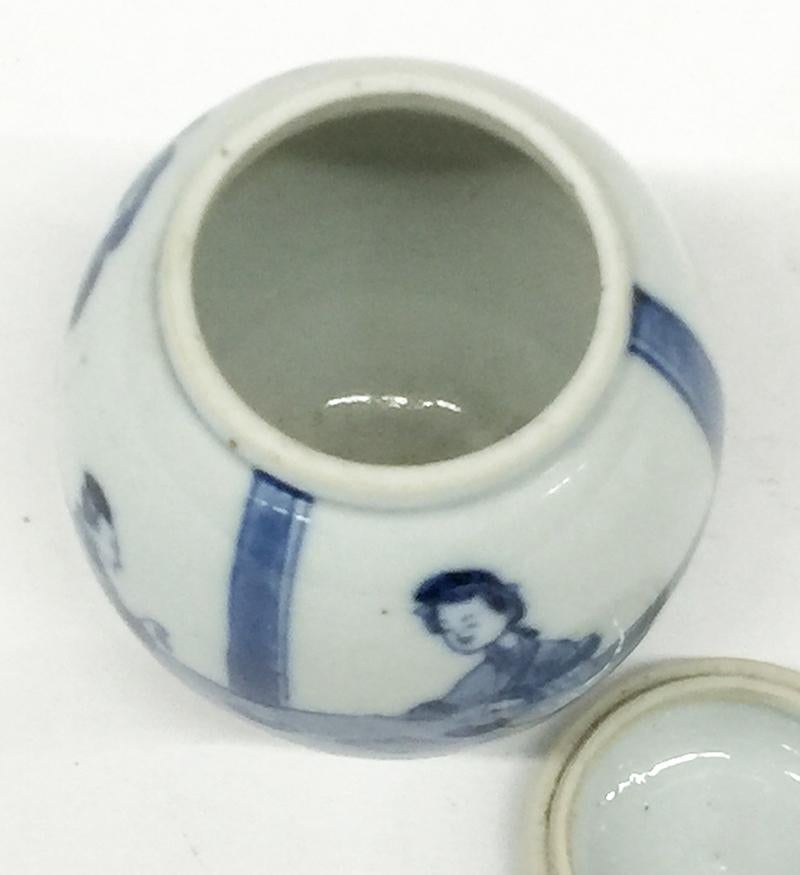 Kangxi, Chinese Porcelain Tea caddy and cover 1