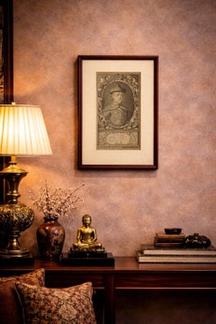 Kangxi Emperor China Portrait Engraving, London Benjamin Tooke, 1698