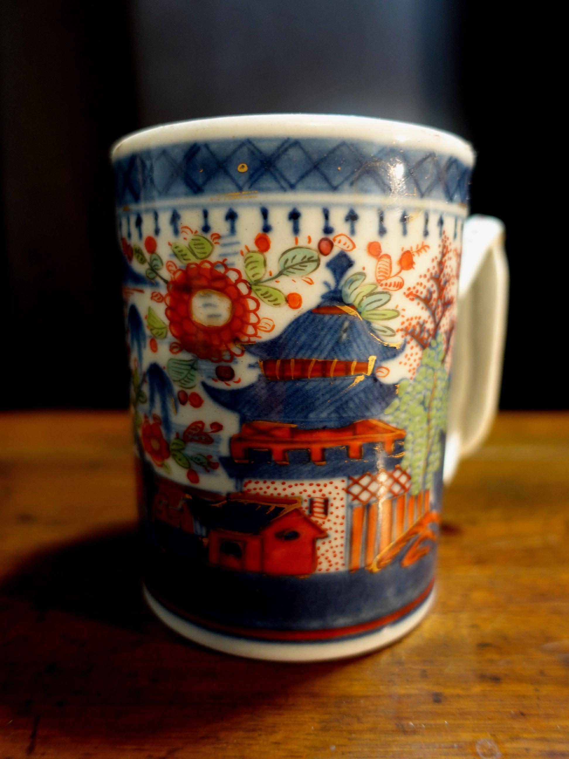 Tasse en porcelaine Kangxi Imari « Tankard », années 1700 en vente 4