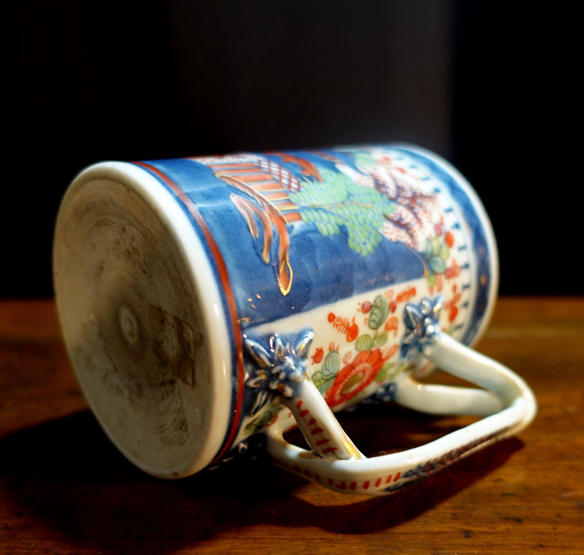Tasse en porcelaine Kangxi Imari « Tankard », années 1700 en vente 6