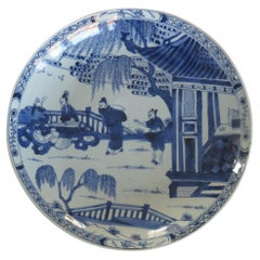 Kangxi Marked Large Chinese Dish or Plate Porcelain Blue & White, Circa 1690