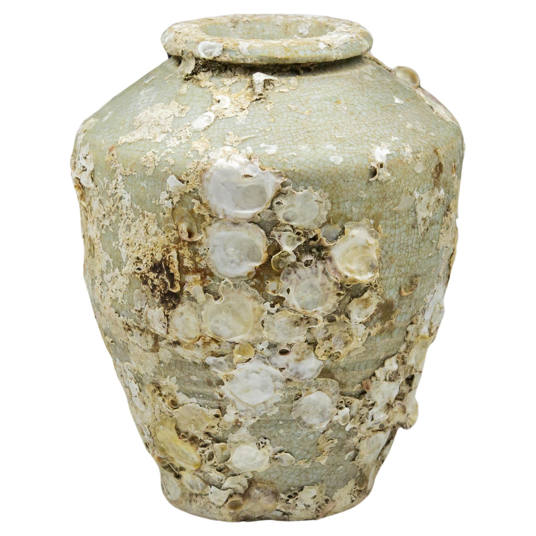 Kangxi Period Crackle Glazed Baluster Vase Shipwrecked Treasure