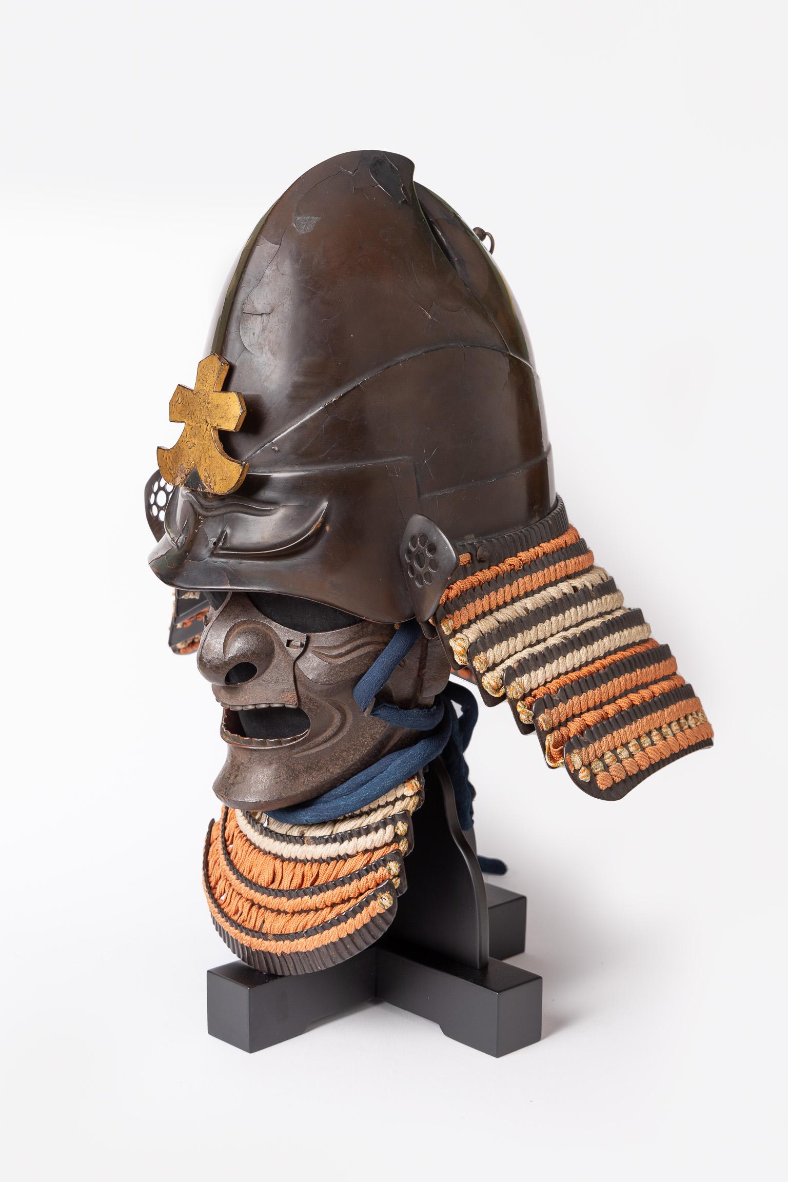 Iron Kani-Nari Kabuto Samurai Helmet Shaped as a Crab’s Claw, 18th Century
