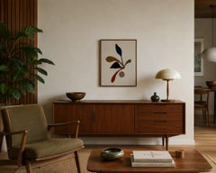 Flora I, peinture originale, textile, abstrait