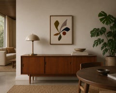 Flora II, original painting, textile, abstract