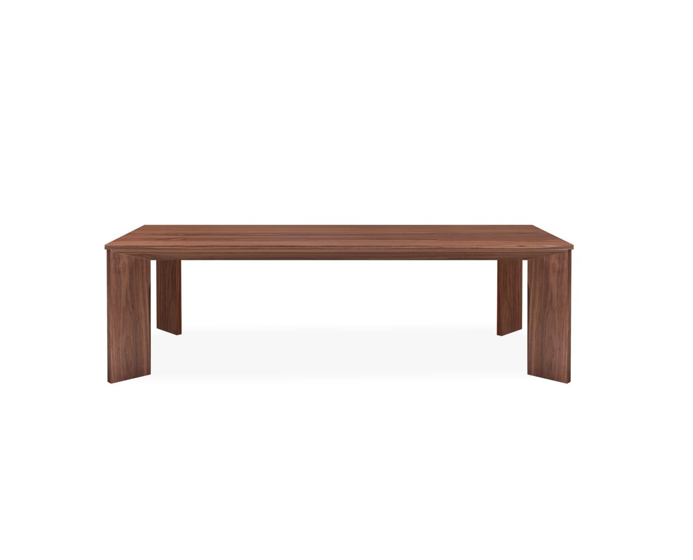 Kanji - Rectangular Dining Table with Elegant Oak Wooden Surface For Sale 7
