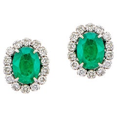 Kanjimull Emerald and diamond eartops