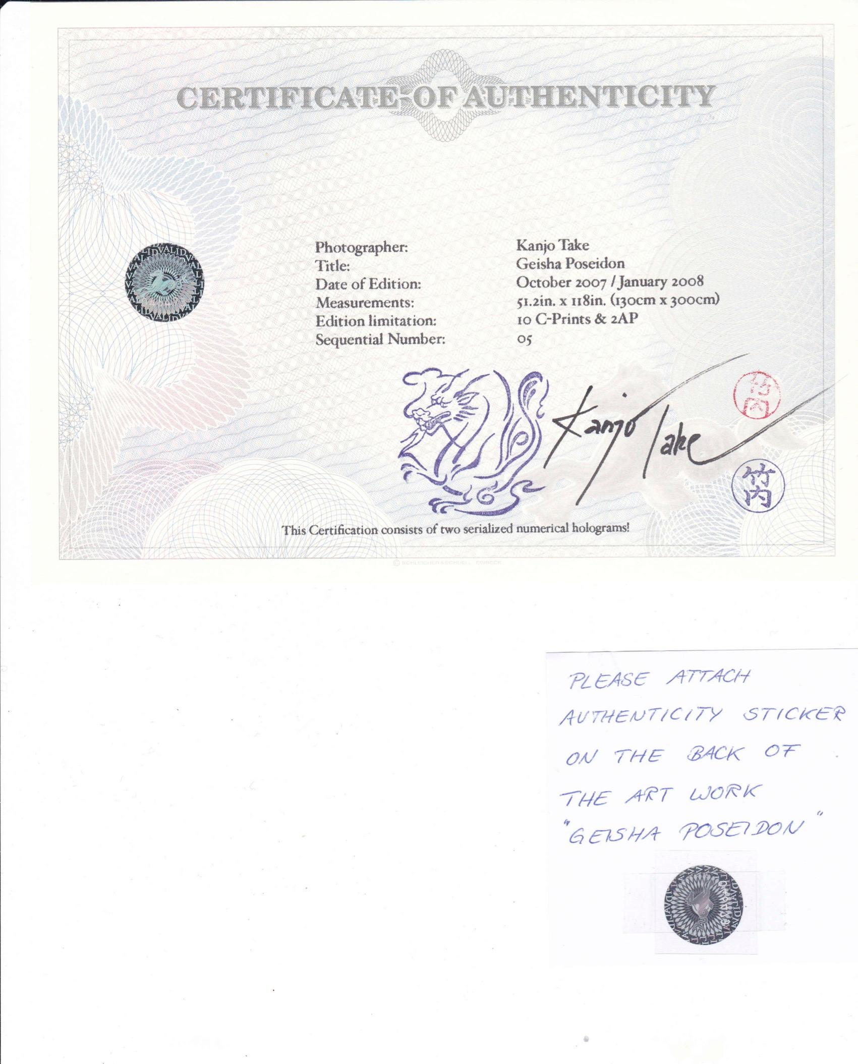 Geisha Poseidon - Contemporary Photograph by KANJO TAKE