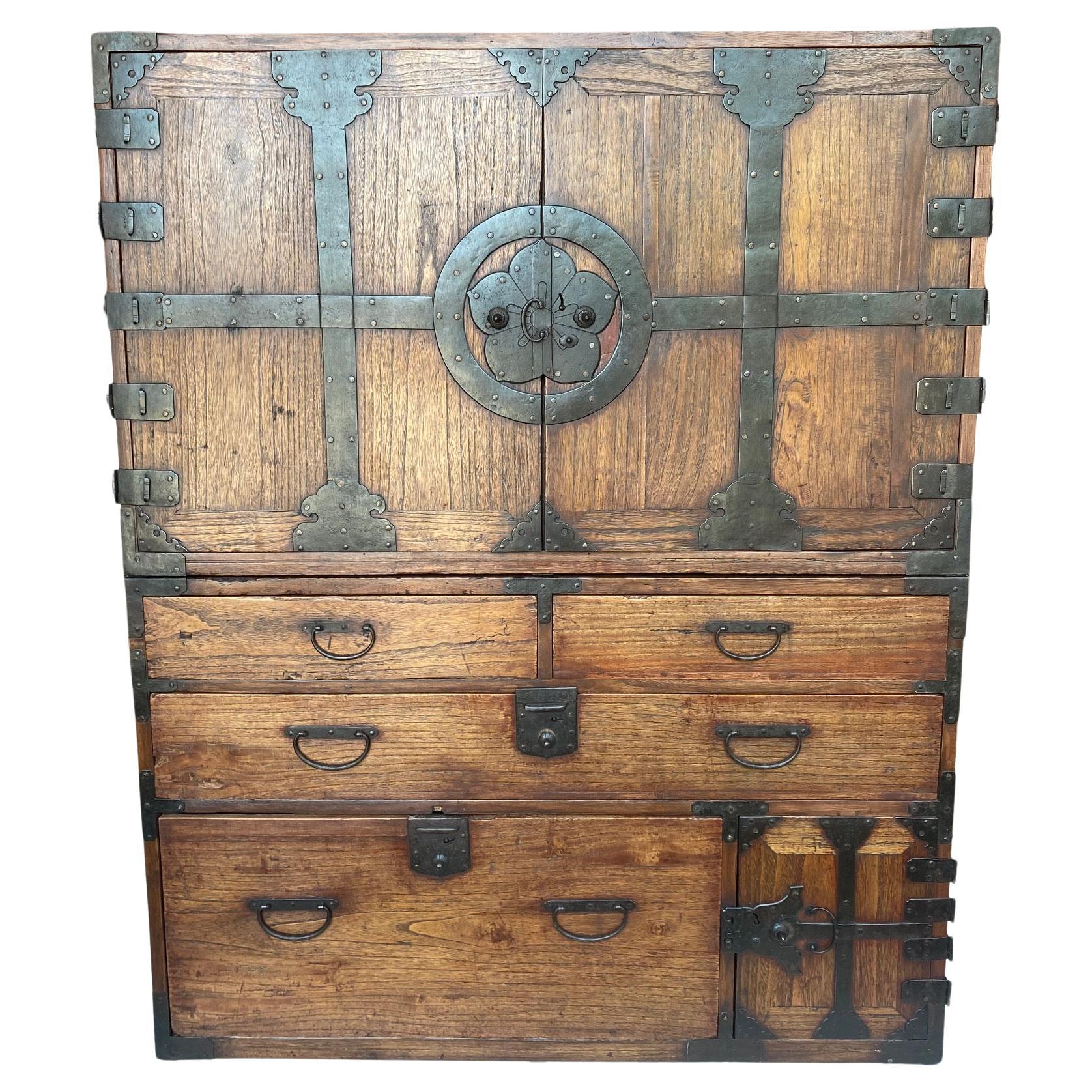 Kannon Biraki Isho Tansu Chests, Japan, 19th Century