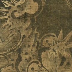 Kano School Ink on Linen Canvas Screen