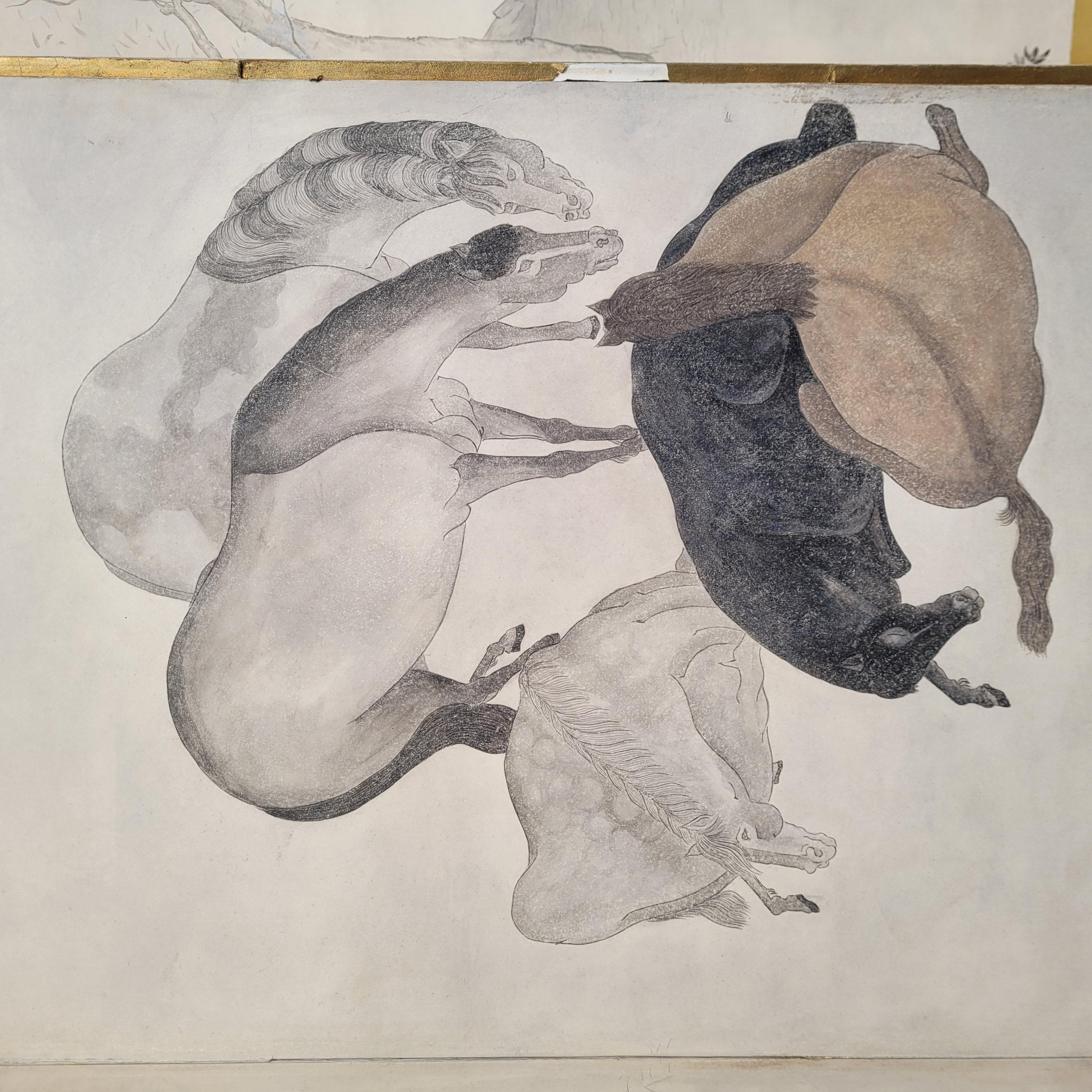 Kano-Schule Japan Byôbu-Bildschirm 