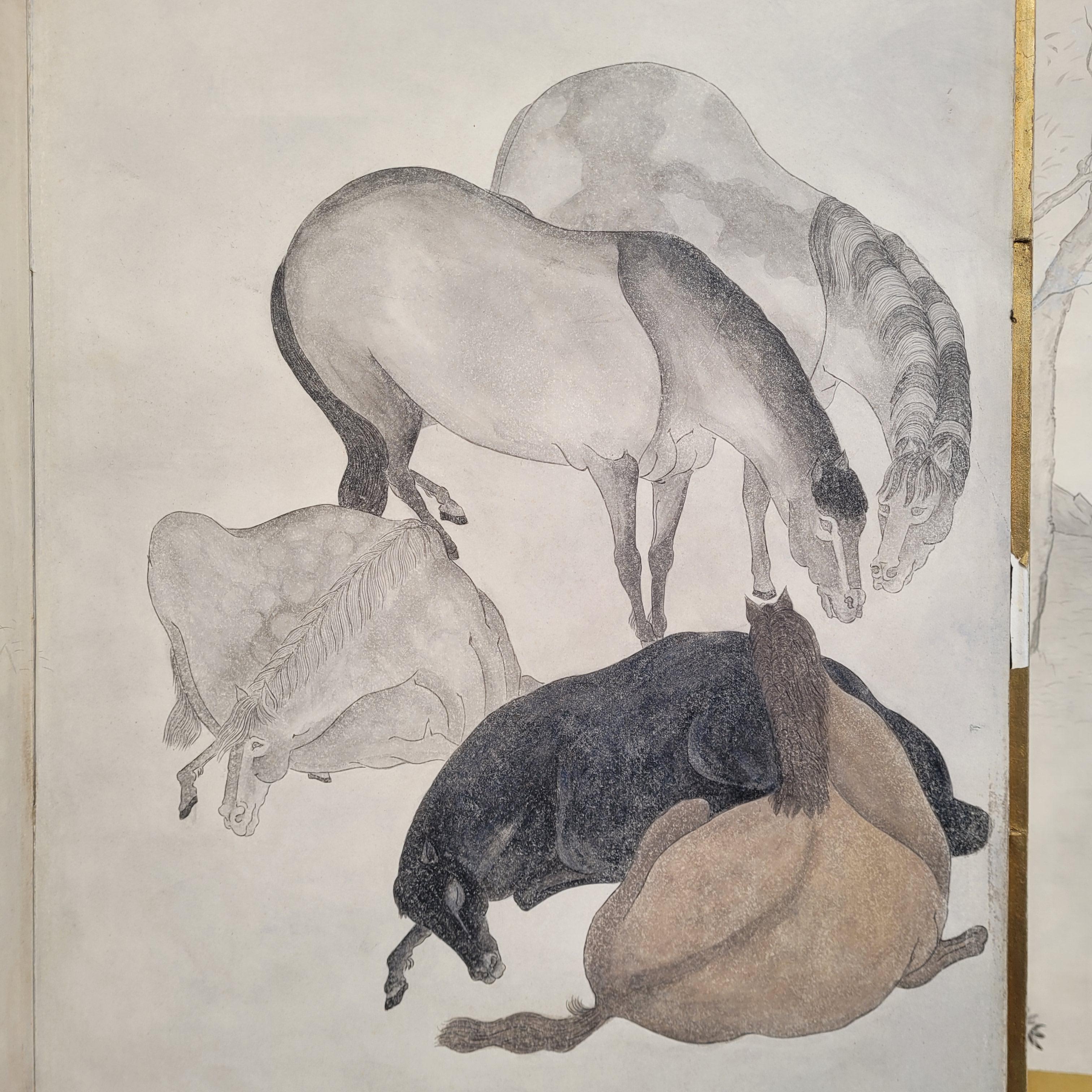 Kano-Schule Japan Byôbu-Bildschirm 