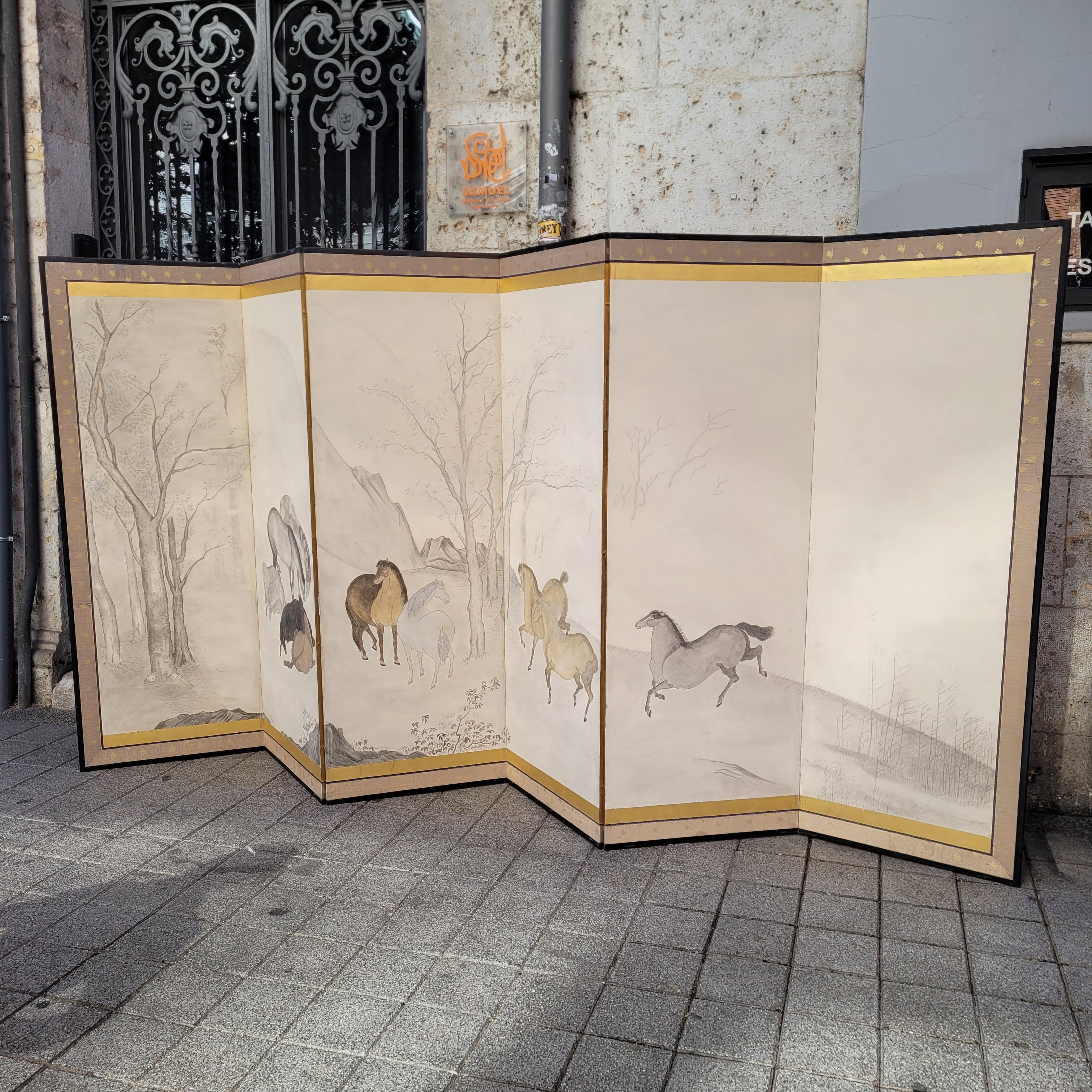 Kano-Schule Japan Byôbu-Bildschirm 