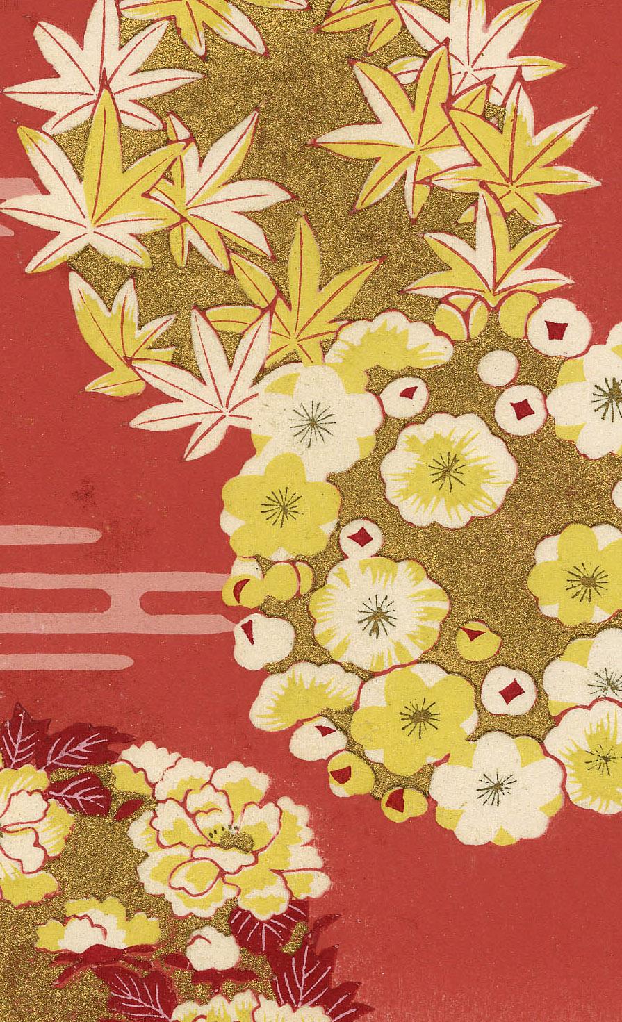 Kimono-Stoff-Design – Print von Kano Shuho