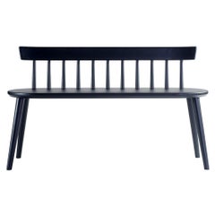 Kanon Bench, Entryway Seating in Blackened Ash