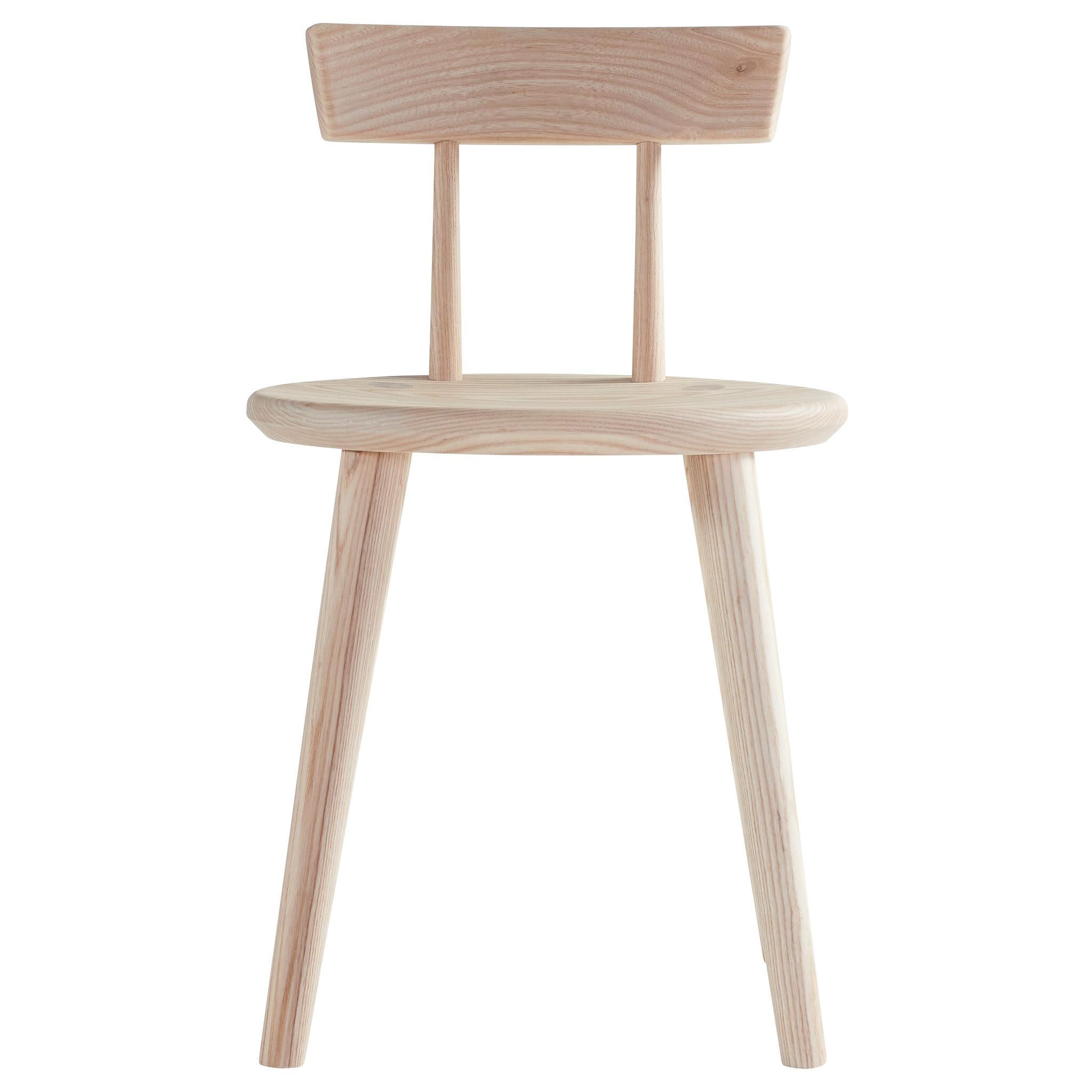The Kanon chair is a contemporary minimalistic interpretation of the classic Windsor design. It is paired down to only it's necessary elements. The seat is dished and the back sculpted for comfort. Meticulously crafted in North American hardwoods