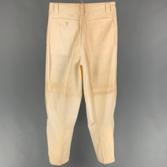 KANSAI MEN 2 Size 30 Cream Gold Stripe High Waisted Casual Pants