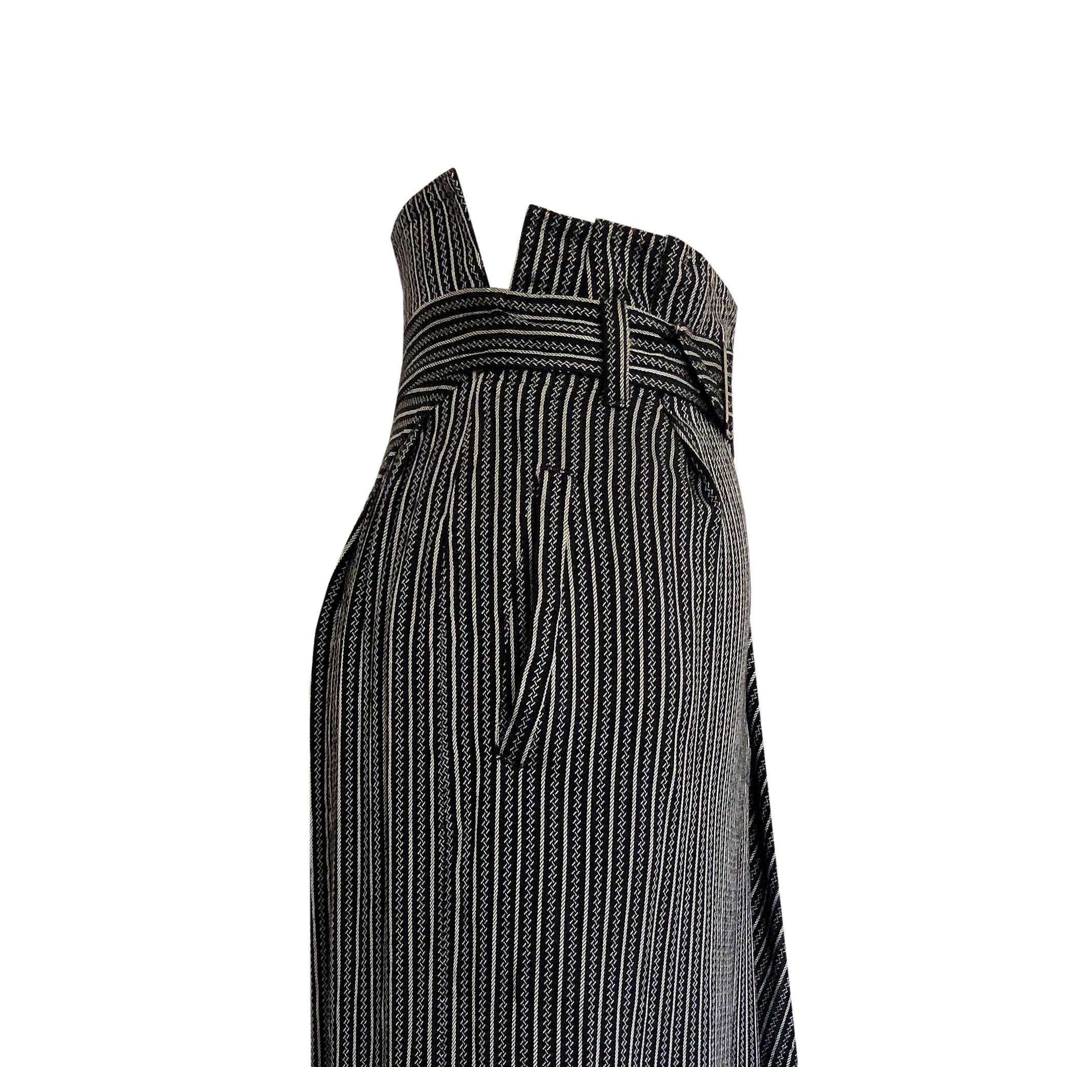 Women's Kansai Yamamoto Skirt - 1980s Vintage - Asymmetric - High Waisted - Wrap Skirt For Sale