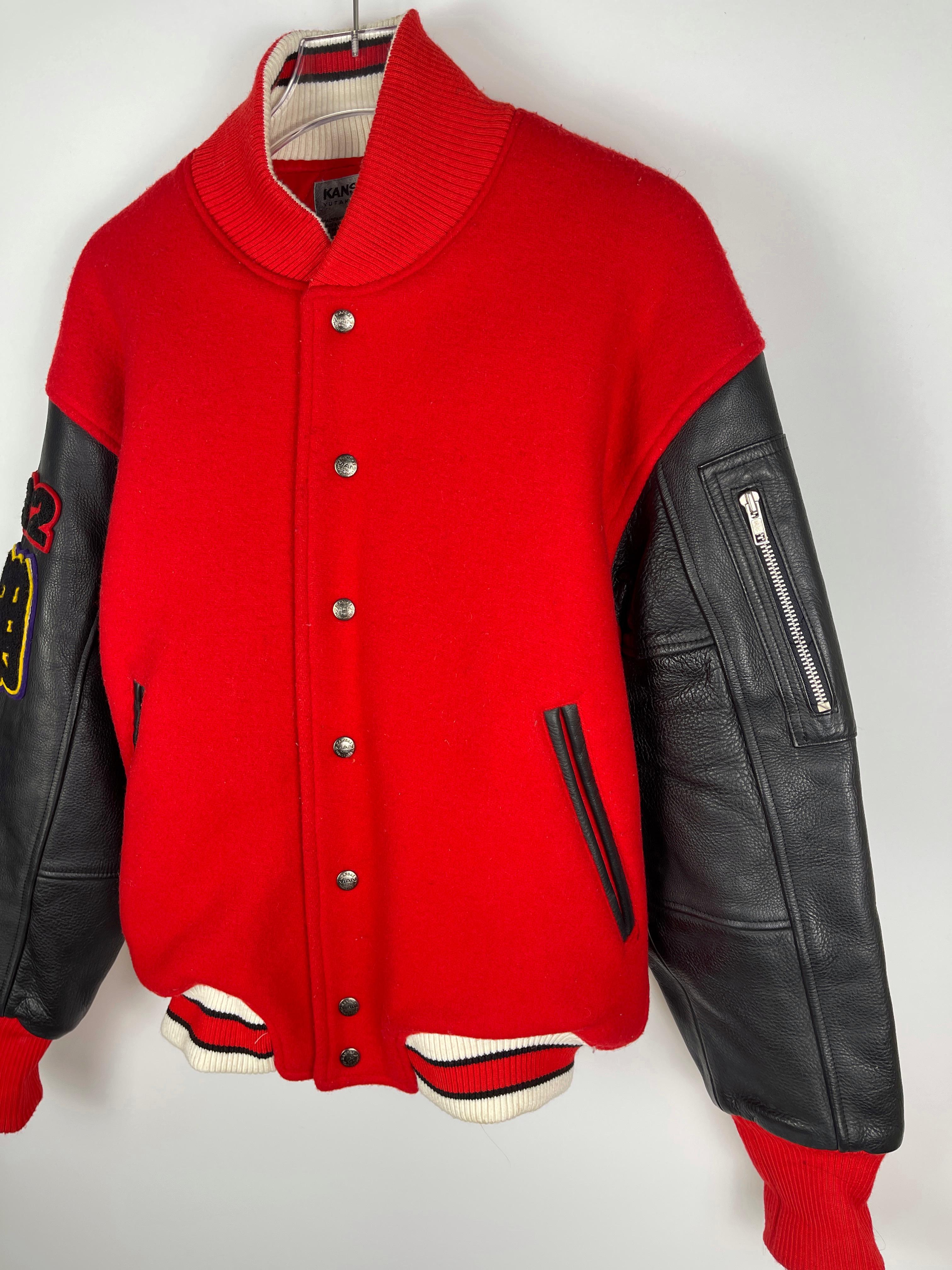 Kansai Yamamoto 1990's Kamikaze Varsity Jacket In Good Condition For Sale In Seattle, WA