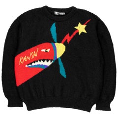 Vintage Kansai Yamamoto Fighter Jet Sweater