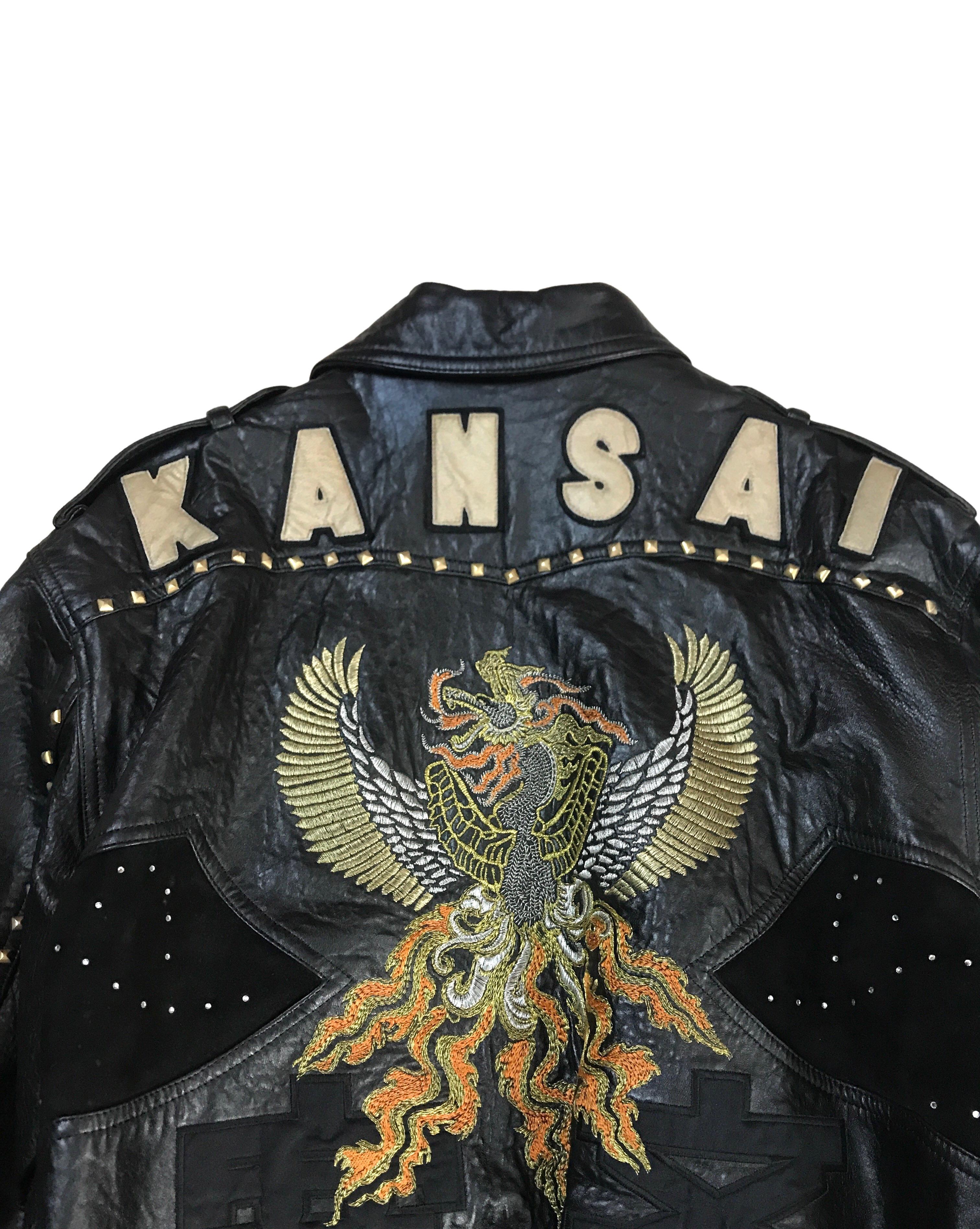 Kansai Yamamoto Phoenix Sheriff Leather Jacket, Autumn Winter 1988.