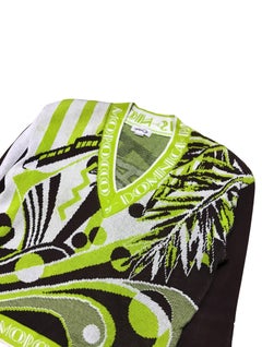 Kansai Yamamoto South America V-Neck Sweater, 1980's