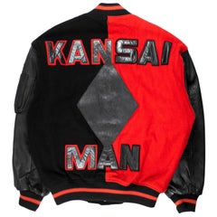 Vintage Kansai Yamamoto Split Diamond Varsity Jacket