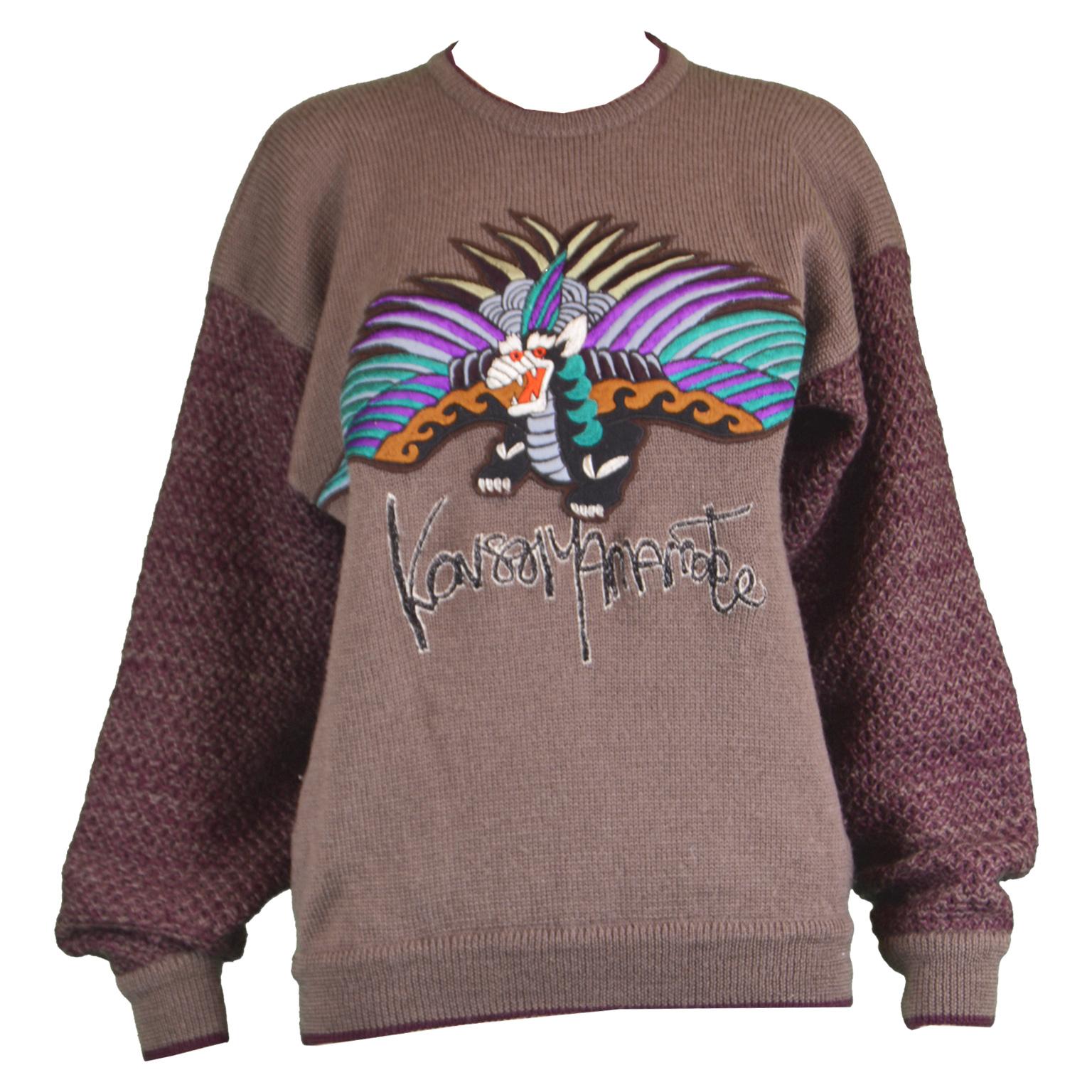 Vintage Kansai Yamamoto Sweaters - 14 For Sale at 1stDibs