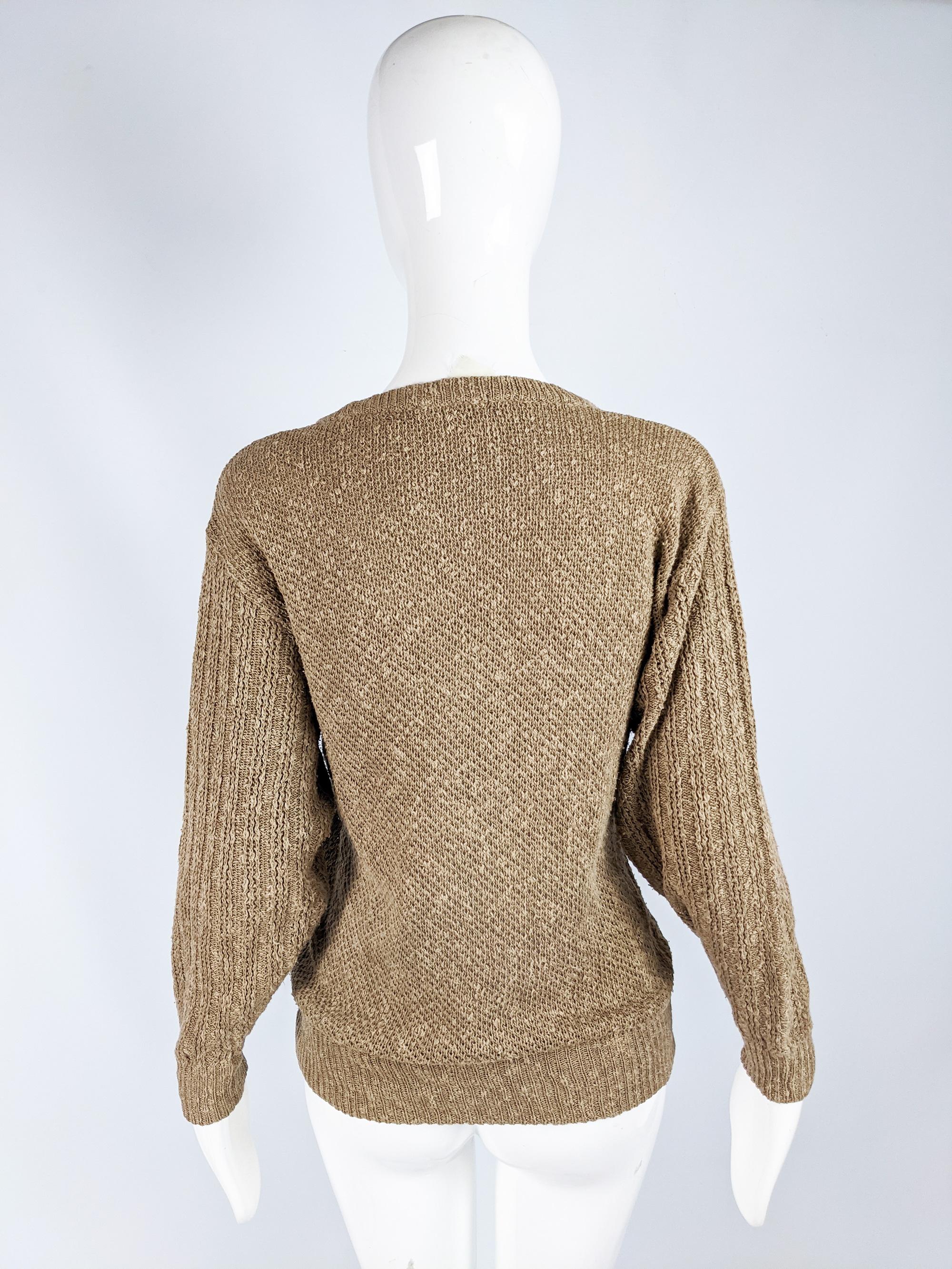 Women's Kansai Yamamoto Vintage Heavily Embroidered Sweater
