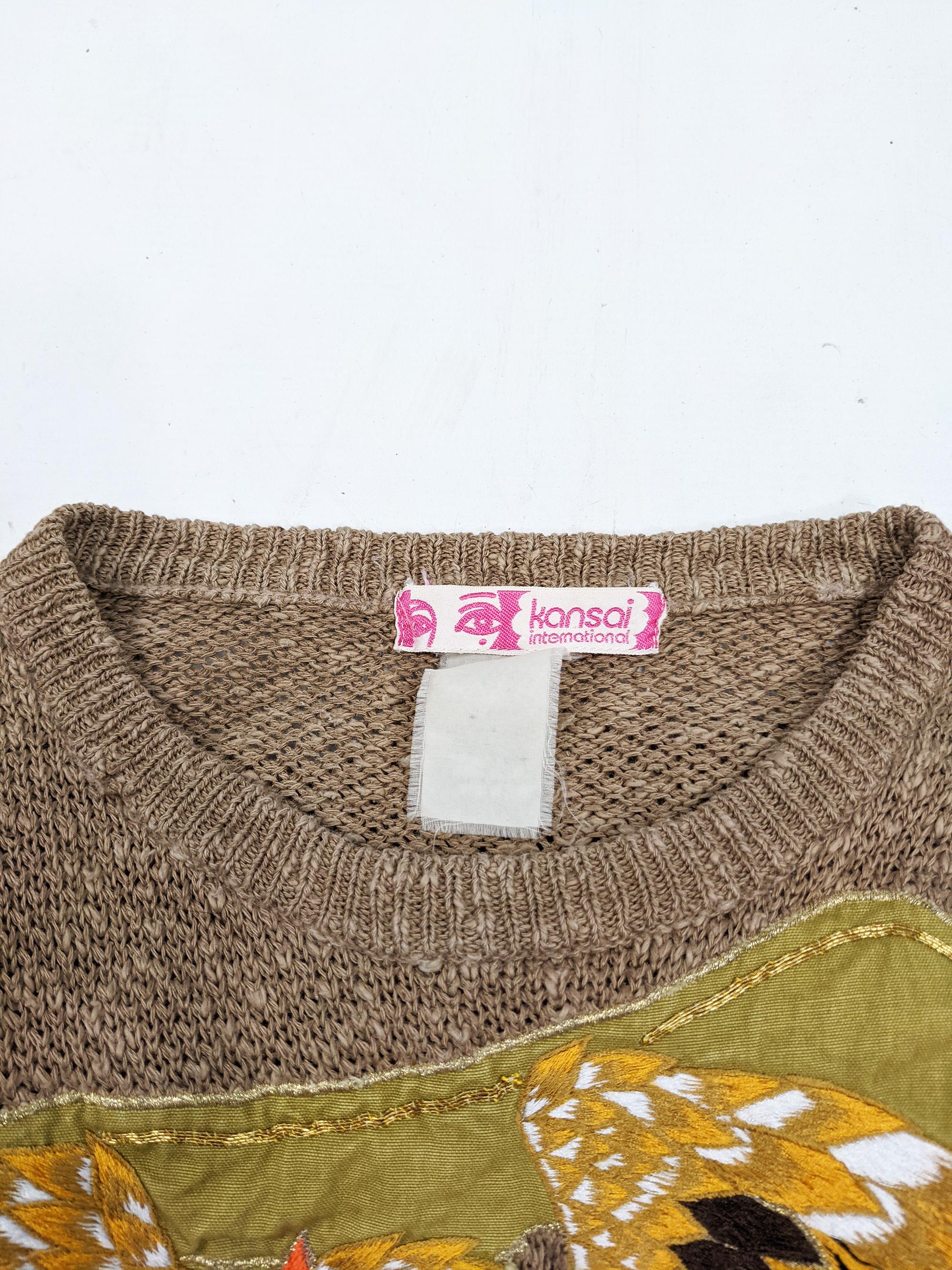 Kansai Yamamoto Vintage Heavily Embroidered Sweater 1