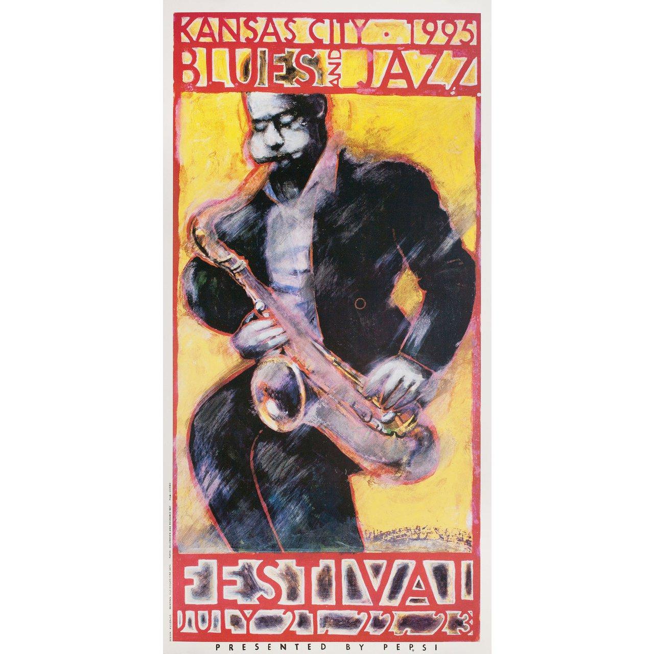 Kansas City Blues and Jazz Festival 1995 U.S. Poster In condizioni buone in vendita a New York, NY