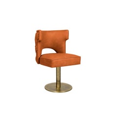 Kansas II Dining Chair with Swivel and Synthetic Leather