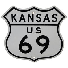 Kansas US Route 69 Highway Reflective Sign