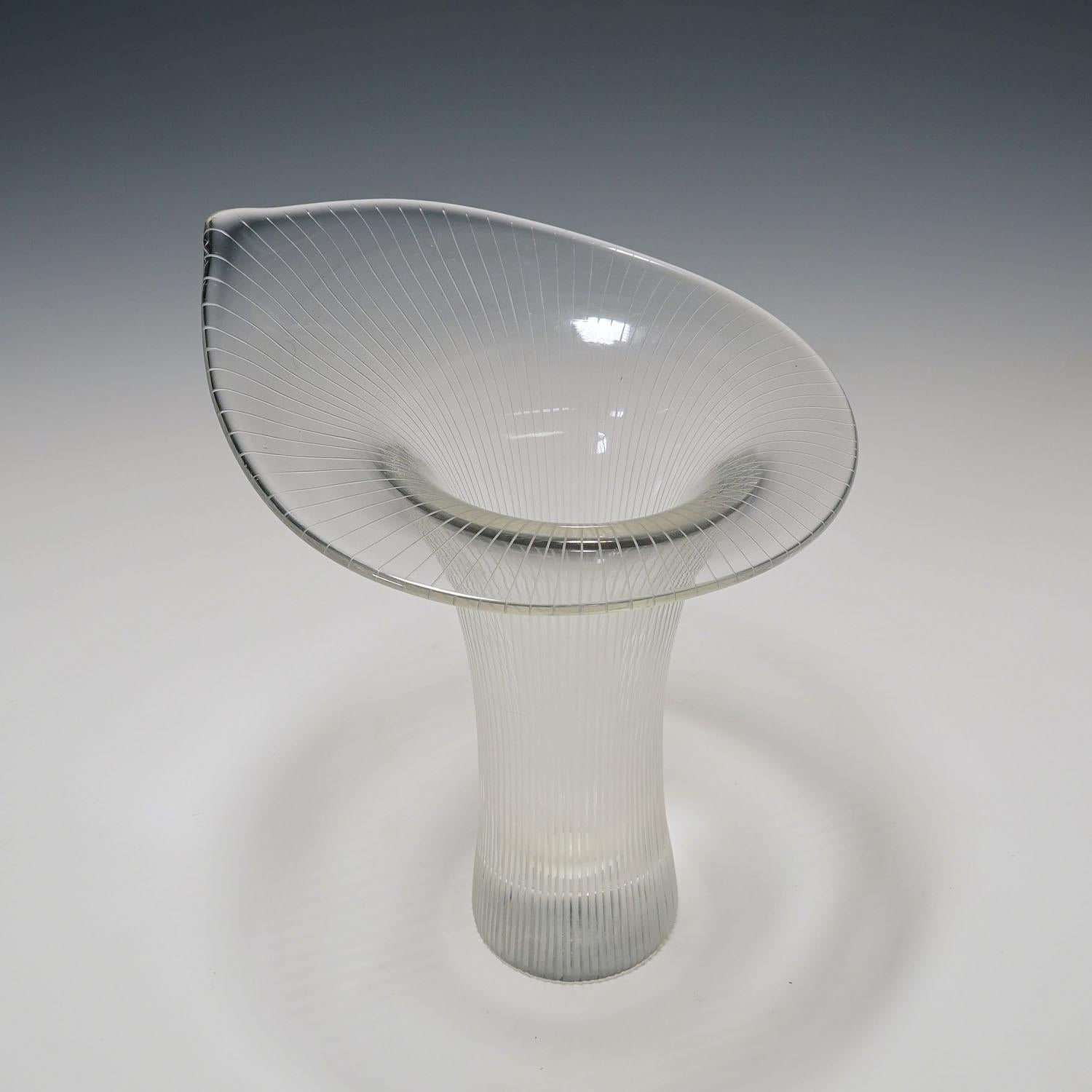 Kantarelli Art Glass Vase by Tapio Wirkkala for Iittala, 1951 In Good Condition For Sale In Berghuelen, DE