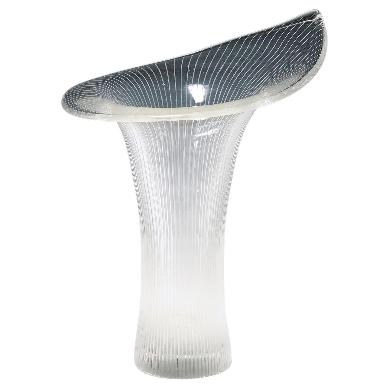 Vaso in vetro artistico Kantarelli di Tapio Wirkkala per Iittala, 1951