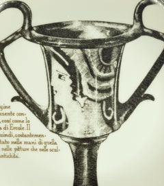 Kantaros Plate for Martini & Rossi, by P. Fornasetti, 1960s