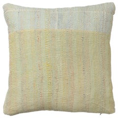 Retro Kantha Quilt Pillow