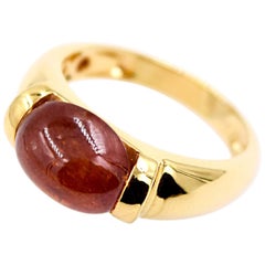 Kanwar Creations Spessartite Ring in 18 Karat Yellow Gold