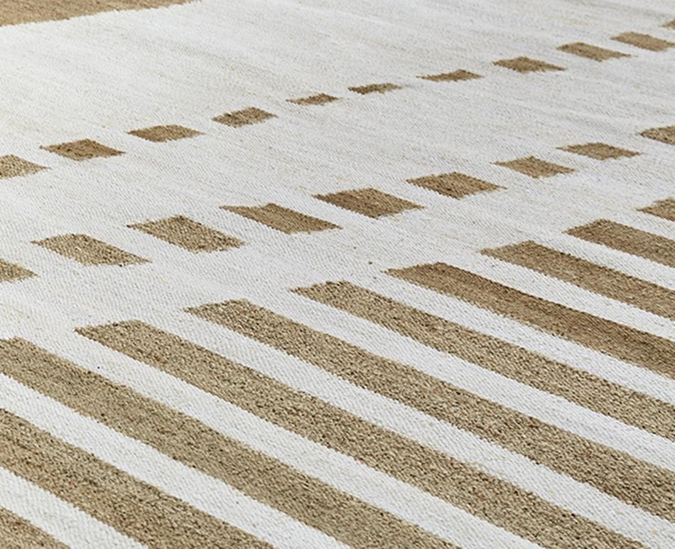 Handgeknüpfter Teppich „Kanya“ aus nachhaltigem, umweltfreundlichem Allo, 200 x 300 cm (Nepalesisch) im Angebot