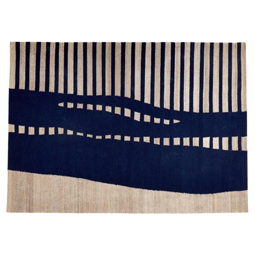 Sustainable Essence: 'Kanya' Handgeknüpfter Teppich, 170 x 240 cm, nachhaltig im Angebot