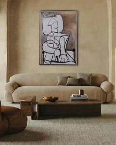 Kanyon Coffee Table, Oval, Contemporary Sculptural Minimalist Wooden Smoked Oak