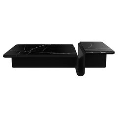 Table basse Kanyon, rectangulaire avec plateau en marbre, OAK Contemporary
