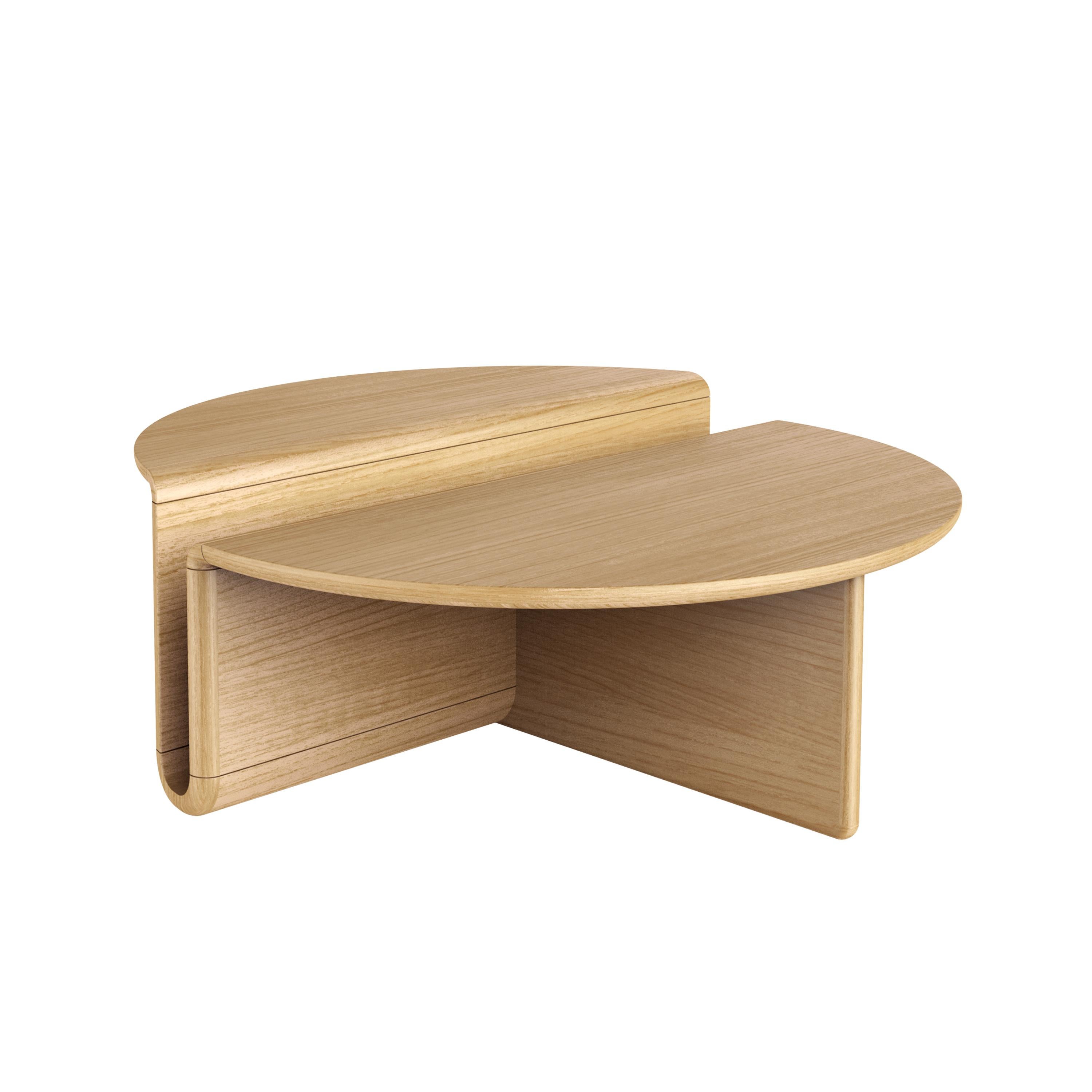 Postmoderne Table basse en chêne Kanyon par Studio Kali en vente