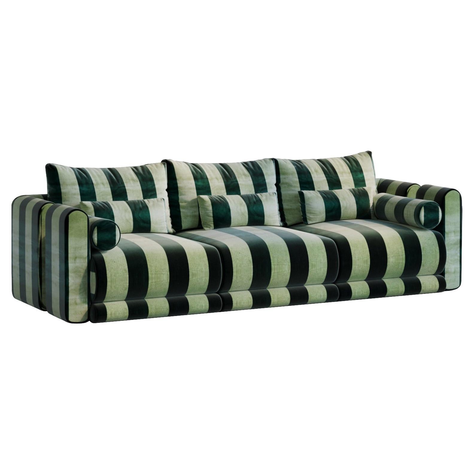 Kanz - Sofa grün-weiß gestreift (2er-Set) von Hermhaus (Türkisch) im Angebot