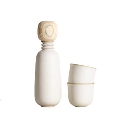 Kaolin, Carafe Teacup Set, Slip Cast Ceramic, N/O Service Collection
