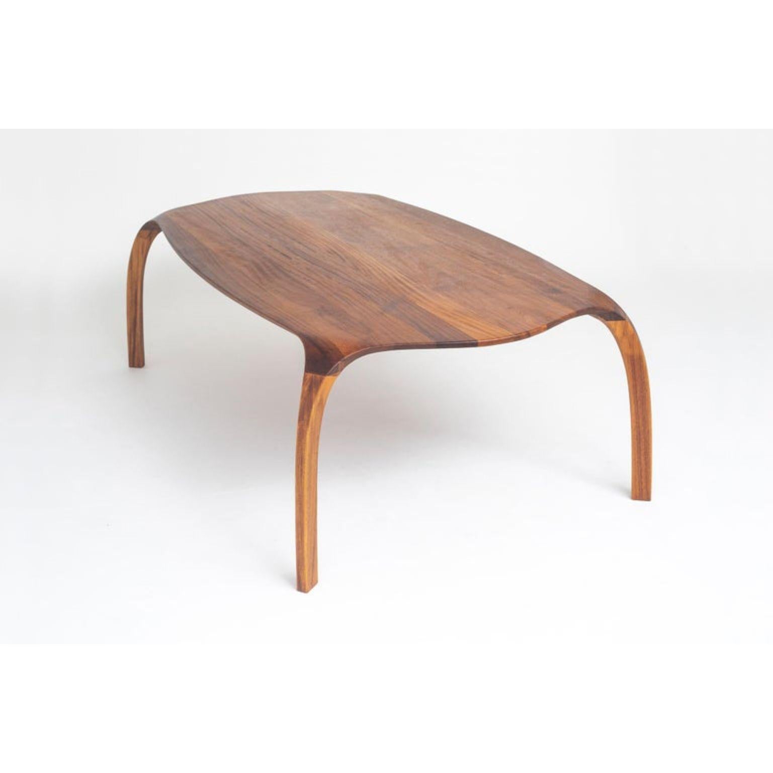 Kaona dining table by Henka Lab
Limited Edition
Dimensions: H 75 x W 122 x L 240 cm
Materials: solid Iroko wood, oil, natural wax finish
Weight: 80 Kg

Series limited to 100 signed and numbered copies. 

Kaona table arises as an