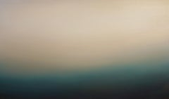 Minimalist seascape painting by Kaori Fukuyama "Sea of Longing" (oil on canvas)