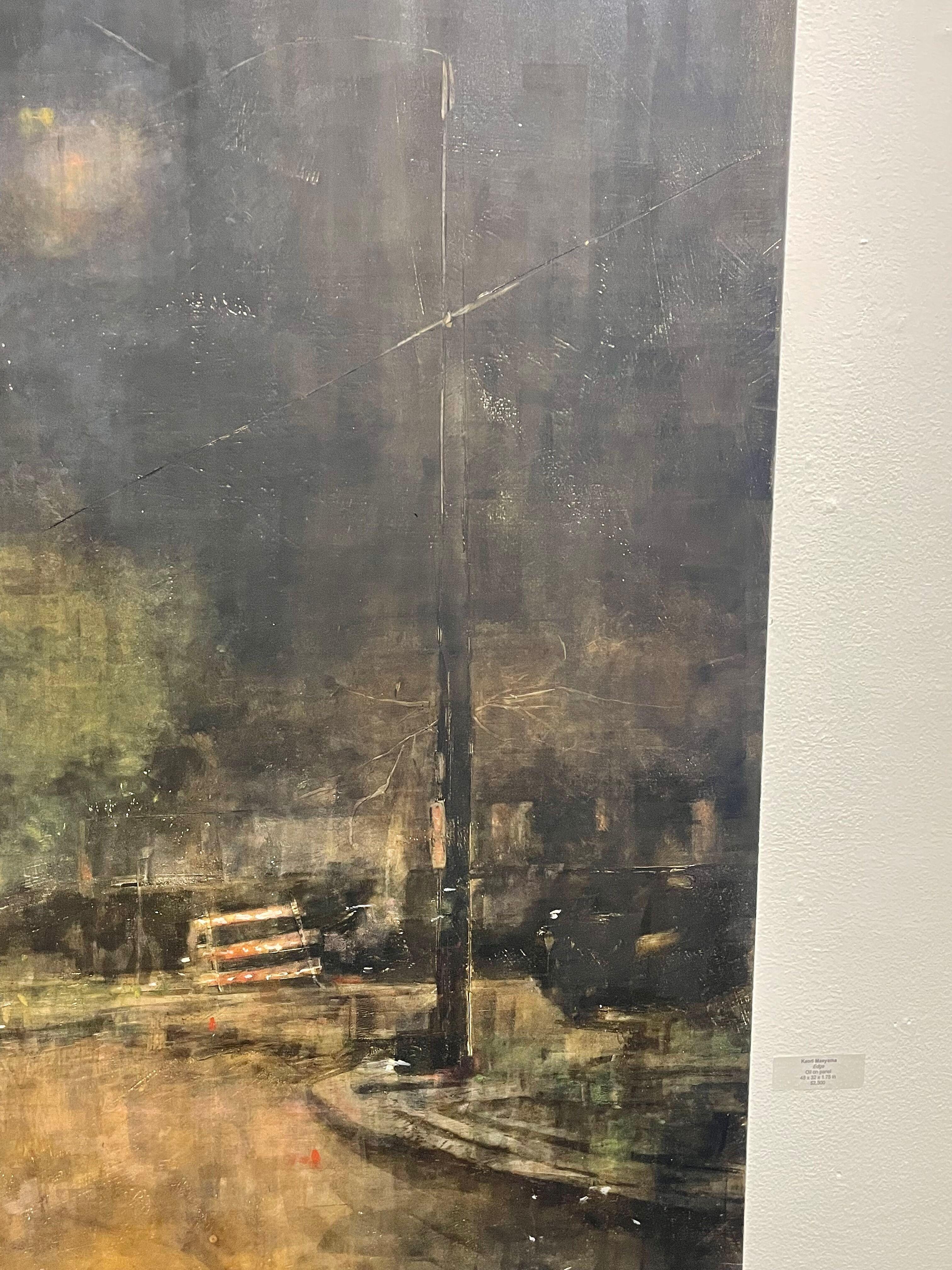 This is the nearest street corner to my house. I didn’t know what to call this painting, and I thought Edge might make sense since this is the last intersection before the levee. Sometimes it feels like we are at the edge of civilization in many