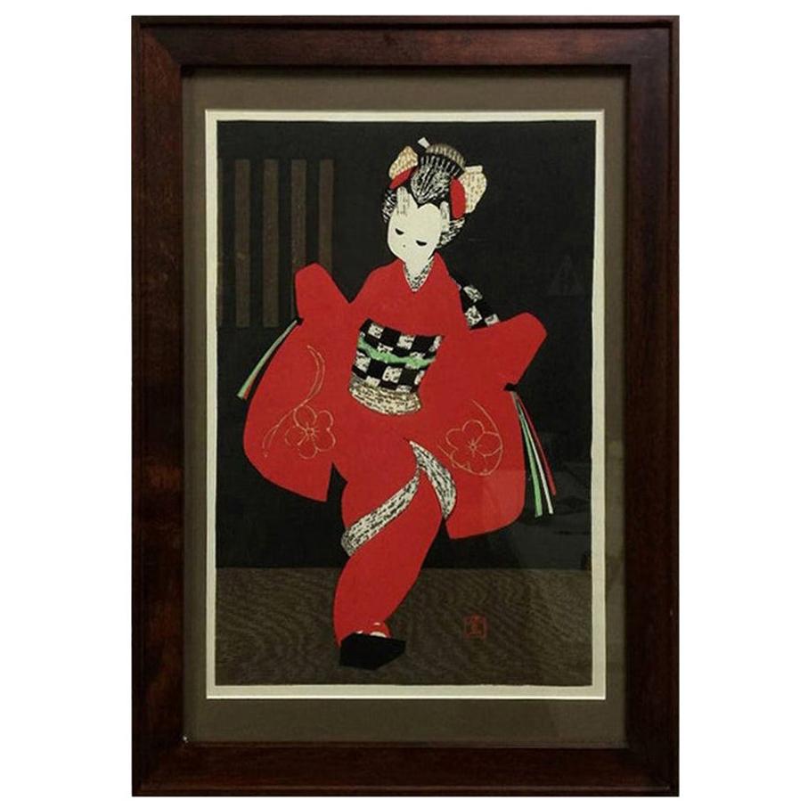 Floating World Art, Original Japanese Woodblock Print, Beauty, Edo