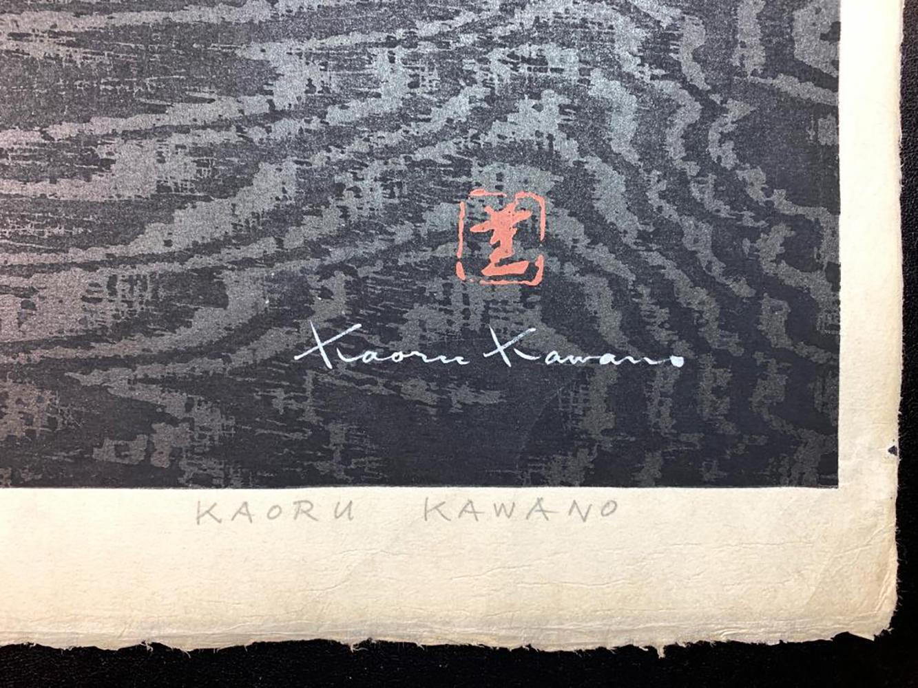 Kaoru Kawano Ltd. Ed. Shin Hanga Japanese Woodblock Print HAGOROMO (A) For Sale 2